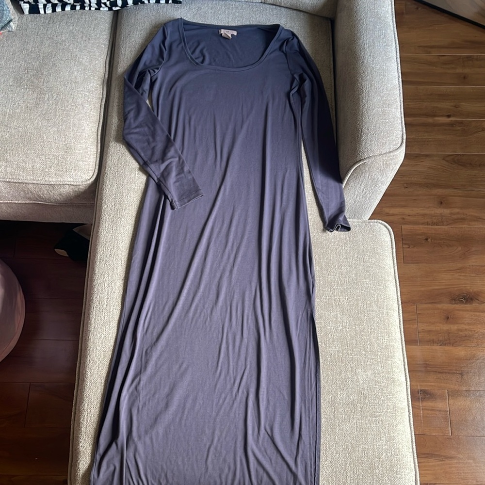 H&M Maxi Bodycon Gray Dress